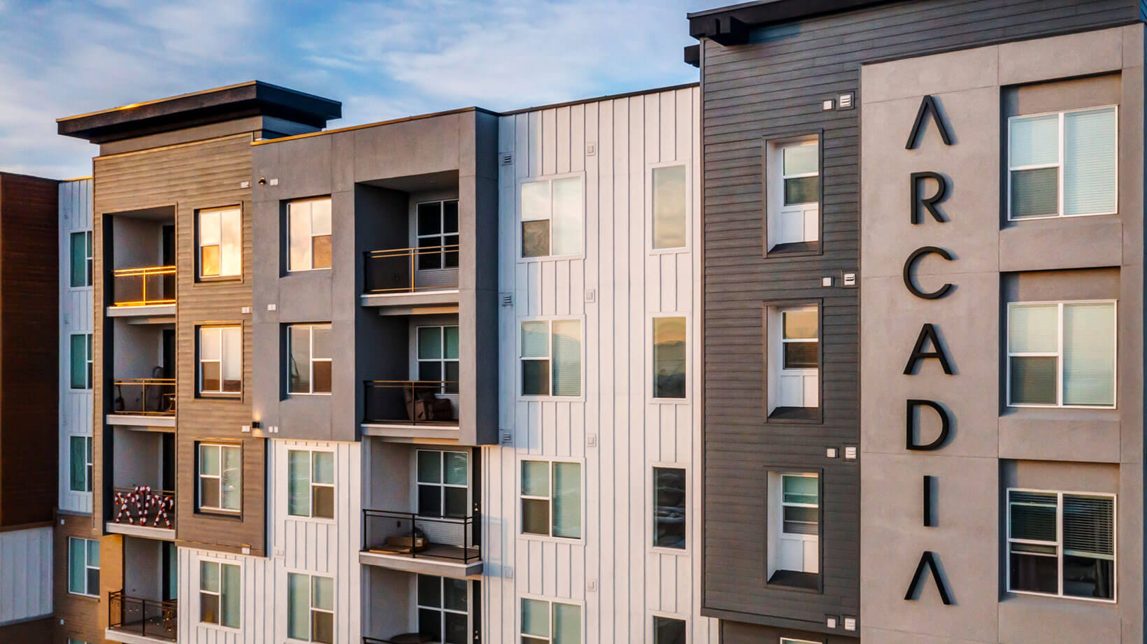 Stucco installation at Arcadia