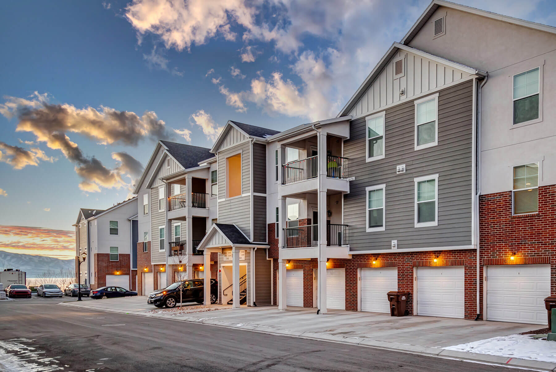 Vineyard Utah sunset